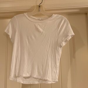 White Crop Shirt